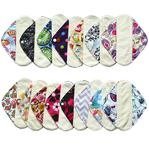 1 Piece of 8 inch Panty Liner Reusable Washable Bamboo Cloth Mama Menstrual Pads