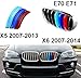 Produktbild Fur B M W X5 X6 2007-2014 E70 E71 Auto Nieren Kühlergrill Kappe Schnalle Streifen Trim Frontgrill Einsatz Streifen Abdeckung M power Sport Tech Performance
