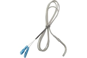 FCCUM Entsong Thermomètre de Gril Numérique Compatible avec LG et Country, Sonde de Température RTD de Rechange pour Barbecue Louisiana Grill, 5,1 cm, Acier Inoxydable, Alimenté par Pile, Outdoor, 1 Unité