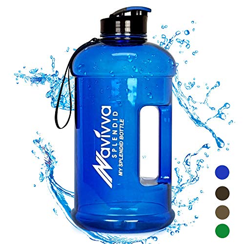 NAVIVVA SPLENDID Reusable BPA-Free Tritan Plastic Sports and Gym Large Water Bottle, Dishwasher Safe NAVIVVA SPLENDID Reusable BPA-Free Tritan Plastic Sports and Gym Large Water Bottle, Dishwasher Safe