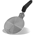Induction Hob Converter Plate,Heat Diffuser Plate Stainless Steel,13cm/20cm Stovetop Heat Diffuser Cooktop Heat Diffuser Cooking Induction Adapter for Moka Pot,Coffee Cookware(13cm)