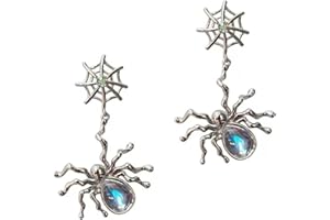 LIFEGILI Boucles d'oreilles,Boucles d'oreilles araignée vintage hypoallergéniques,Cadeaux bijoux gothiques,Boucles d'oreilles bijoux fantaisie pour femmes et filles,Boucles d'oreilles fête(bleu)