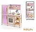 Produktbild Kinderküche als grosse Spielküche aus Holz SUN natur-flieder by Woodinis-Spielplatz®