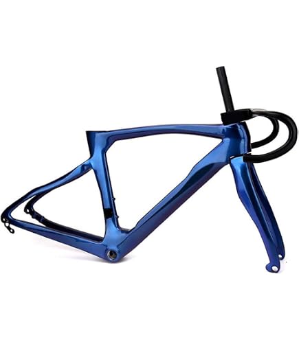 700C Gravel Bike Rahmenset, 46/48/50 Cm, Aluminium & Carbon Gabel – Scheibenbremse, Steckachse, Bis 50C Reifen