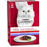 Gourmet Mon Petit Katzennassfutter Fleisch-VariatiOnen, 8er Pack (8 x 6 x 50 g) Packung