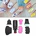 DANCINGNAIL Manicure Nail Art Stamp Stencil Double End Stamper Design Single End Stamping Polish Scraper Template Image Set Tools DIY
