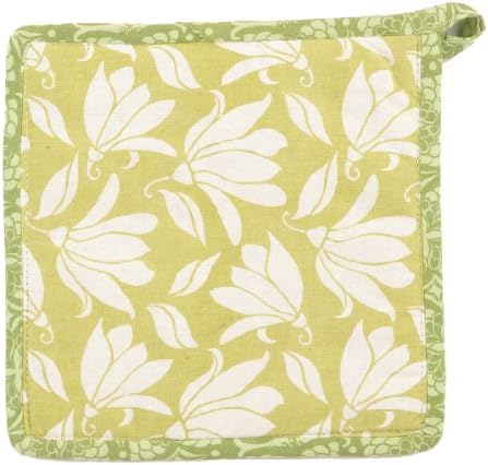 Kate Spain Verna Floral Pot Holder, Green