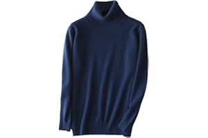 Hamthuit Men Cashmere Turtleneck Men Sweater Fall Winter Warm Jersey Knitted Jumper High Collar Pullover