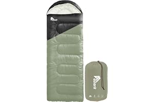azark Premium Lightweight Sleeping Bag for Adults & Kids, 400 GSM, 4 Season Waterproof Sleeping Bag, Comfortable & Portable, Machine Washable, Camping & Hiking Essential