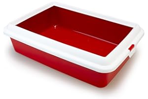 Arquivet Bandeja higiénica arenero Gatos - Hydra - Aseo para Gatitos o Mascotas - Bandeja Sanitaria de plástico para Gatos - Formato Abierto - 43 x 31 x 12 cm