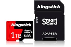 KINGSTICK 1TB Memory Card,MINI SD CARD 1TB FOR CAMERA,Tachograph FLASH MEMORY CARD High Speed Class 10 With Adapter For Smartphone/Tablet