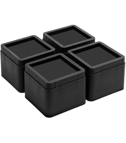 4 Piedini Rialzati Per Mobili, Rialzo Per Letto Lungo 6 Cm, Divano Letto E Armadi Possono