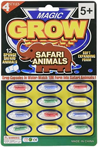 Magic Grow Safari Animals (Set of 12 Capsules)