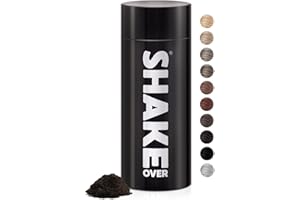 ‎SHAKE OVER SHAKE OVER Veganes Streuhaar zur Haarverdichtung, mit Zink angereicherte Fasern, hochwertiges Schütthaar, Made in Europe (30 g, DARK BROWN)