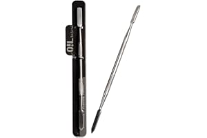 SMOKERSFINEST SF O!L Black Leaf Wax Dabber Tool No. 4 Edelstahl Öl/Wachs Werkzeug