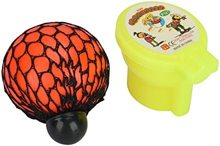Squishy Mesh Ball Fidget Stress Toys Grape Stress Relief Ball 2.5Inch with Noise Putty Slime for Adults and Kids (Other)