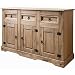 Produktbild Möbel Anrichte Sideboard Kommode Stil 3 Türen 3 Schubladen gebeizt gewachst