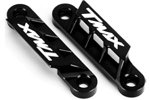 Modeer per Yamaha Tmax 560 Tech Max 2020-2023 Tmax 530 SX DX 2017-2020 Moto CNC Coppia Parafango anteriore Piastra dell'asse Slider decorativo tmax530 tmax560 techmax Accessori (nero)