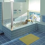 SICHER - Durch die Verwendung von zertifiziertem Einscheibensicherheitsglas besitzt die Duschkabine eine hohe Stoß- und Schlagfestigkeit. Sollte es, aus welchem Grund auch immer, zu einem Unfall mit der Scheibe kommen, zerbricht das Glas in viele kleine Splitter (wie z. B. eine Autoscheibe) um die Verletzungsgefahr erheblich zu reduzieren.