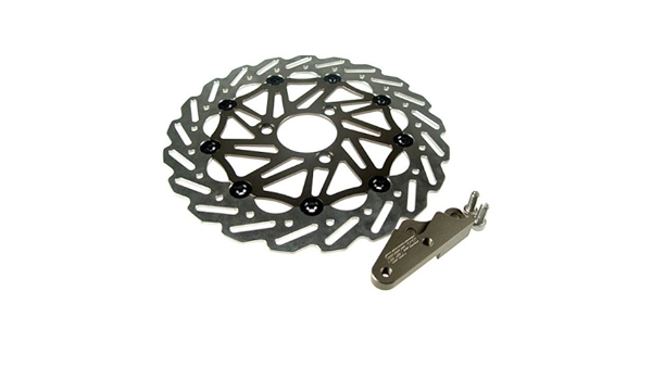 Stage6 Wave Oversize for MBK Nitro, Yamaha Aerox, Stainless Steel, Floating  Brake Disc 280 mm – with adapter : Amazon.co.uk: Automotive