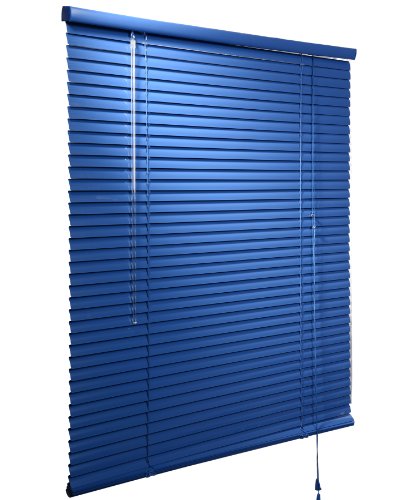 Jalousie Aluminium , ALU Plissee Jalusie Schalusie , klemmträger , 25 mm Lamellen , blau, 80cm x 180cm,VH5435 - 2