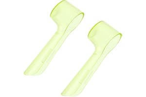 MELTU 2 Pcs Toothbrush Head Covers, Toothbrush Cover Caps, Electric Toothbrush Head Covers (Yellow, 2)