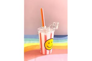 PARACITY Bong en verre épais de 20,3 cm - Petit tuyau de recyclage - 14,4 mm