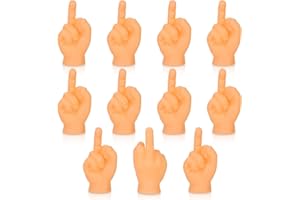 EHOTER Tiny Hands Mittelfinger Puppets 11 STK Mini Finger Puppets Hands Major Kleine Fingerpuppen Mini Hands Spiel Toys Zubehör Geschenk für Aprilscherz Halloween, Gummi