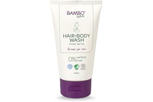 ‎BAMBO NATURE Bambo Nature Kids Shampoo & Body Wash, Eco-Labelled Baby Bath Wash For Sensitive Skin, Tear-Free Baby Shampoo, Organic & Vegan Baby Wash For Clean & Happy Baby, Sustainable Baby Hair & Body Wash 150ml