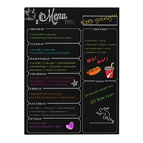 Newcomdigi Wochenplaner Kreidetafel Magnettafel 30 x 40 cm - 5