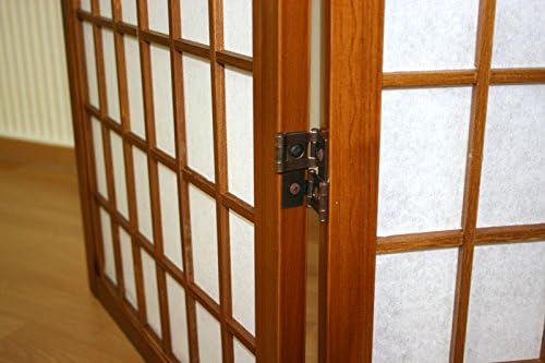 Paravent Room Divider Wooden Separating Wall Shoji New Tobacco
