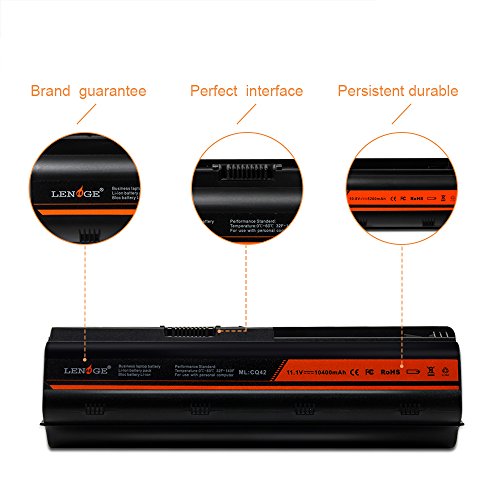 LENOGE Hochleistung Neu Akku Li-ion Ersatz Laptop Batterie Für HP Pavilion DM4 DV3-4000 DV5-2000 DV6-3000 Serie; geeignet für WD549AA (Li-ion, 11.1V 12 zell 10400mAh ) - 6