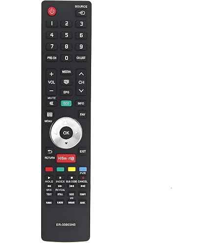 Telecomando ER-33903HS ER-33903 Compatibile Con Hisense TV LHD32K160 LHD50K220 LTDN50K366 LHD32K20DW LHD32K20SEU LHD29K300WSEU LHD32K366WSNEU Sostituzione Controllore