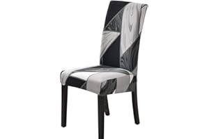 HZDHCLH Chair Covers Set of 4/6 Stretch Modern Chair Slipcovers for Dining Room Kitchen Wedding Party Washable Chair Protector (6pcs,geometry)