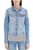 Jeansjacke edc by ESPRIT Damen 997CC1G800 Jacke, Blau (Blue Light Wash 903), 42 (Herstellergröße: XL)