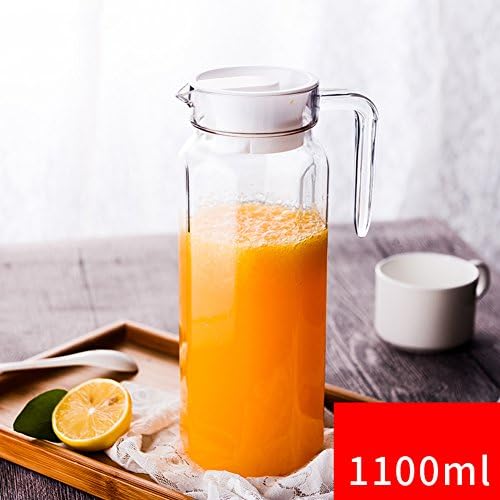Pitcher,Cold canteen Acrylic Large capacity Heat-resistant Juice jug Plastic-E