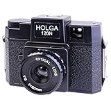 Holga 120N Mittelformatkamera, schwarz