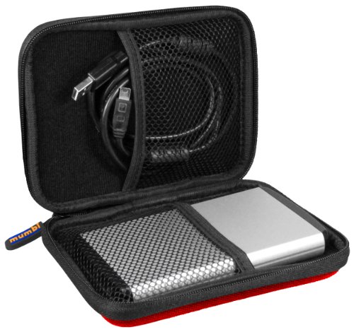 mumbi externe Festplattentasche bis 6,35 cm (2,5 Zoll) rot - 5