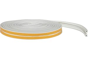 Schellenberg 66332 Joint d´isolation pour fenêtres et portes Primatermo Premium, calfeutrage, profil en P, 9 x 5 mm, 10 m, Blanc