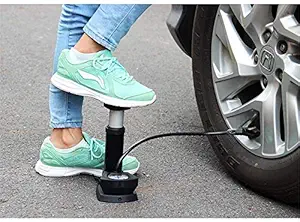 Asterin Sales 160 PSI Bike Pump Foot Pump Road Portable Air Bicycle Pump Compressor MTB Pedal Tire Inflator Repair Pressure Gauge Cycling Pipe for Car, Bike, Cycle, Ball (Multicolor)