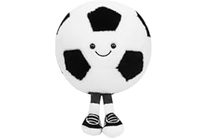 AUGESAK Peluche Football,Coussin Moelleux de Football,Jouet de Football en Peluche,Cadeaux de Football pour Les garçons,Cadeau pour Les Amateurs de Football et Les garçons Filles
