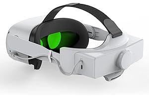 Smatree Elite pasek z baterią 10000 mAh kompatybilny z Quest 2, potrójny czas gry, z wyjmowaną poduszką paska VR dla większego komfortu