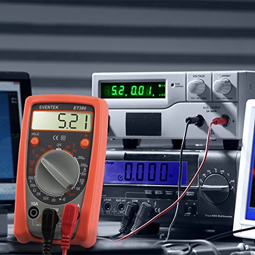 Digital Multimeter, Eventek ET380 Mini Multi Tester Spannung AC/DC, DC Strom, Diode,Widerstand, Ausgangswelle Rechtecksignal - 6