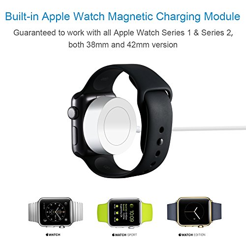 OPSO (Apple MFi zertifiziert) Apple Watch Magnetisches Ladekabel für 38 mm und 42 mm Apple Watch -6.6Feet (2 Meter) - 5