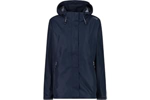 CMP Giacca Donna Con Zip E Cappuccio Traspirante Giacca da pioggia Donna