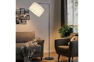 ZMH Lampa podłogowa Nowoczesna lampa podłogowa do salonu: Lampa do czytania Sypialnia Gniazdo E27 Max 40W Lampa podłogowa Przełącznik nożny Projekt abażuru 166cm Sypialnia Hotel - bez żarówki