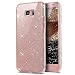 Produktbild Galaxy S7 Hülle,Galaxy S7 Hülle glitzer,Front Back Cover Bling Glänzend Glitzer Transparente TPU Silikon Hülle Handyhülle Full Body 360 Grad Tasche Schutzhülle für Samsung Galaxy S7,Pink