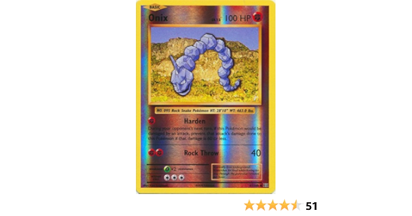 Pokemon Onix 61 108 Xy Evolutions Reverse Holo Amazon Co Uk Toys Games