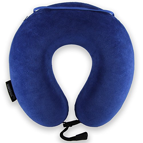 Travelrest - Almohada cervical terapéutica de espuma viscoelástica con funda de microfibras. Se adapta perfectamente al cuello y a la cabeza. 5 años de garantía (directa del fabricante).