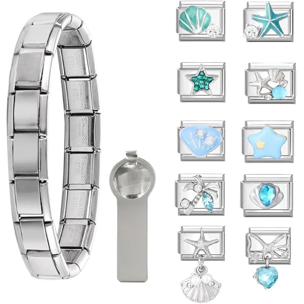 S Quiges Italienische Charm-Module 9mm U2013 Edelstahl-Glieder Für Italian Charm